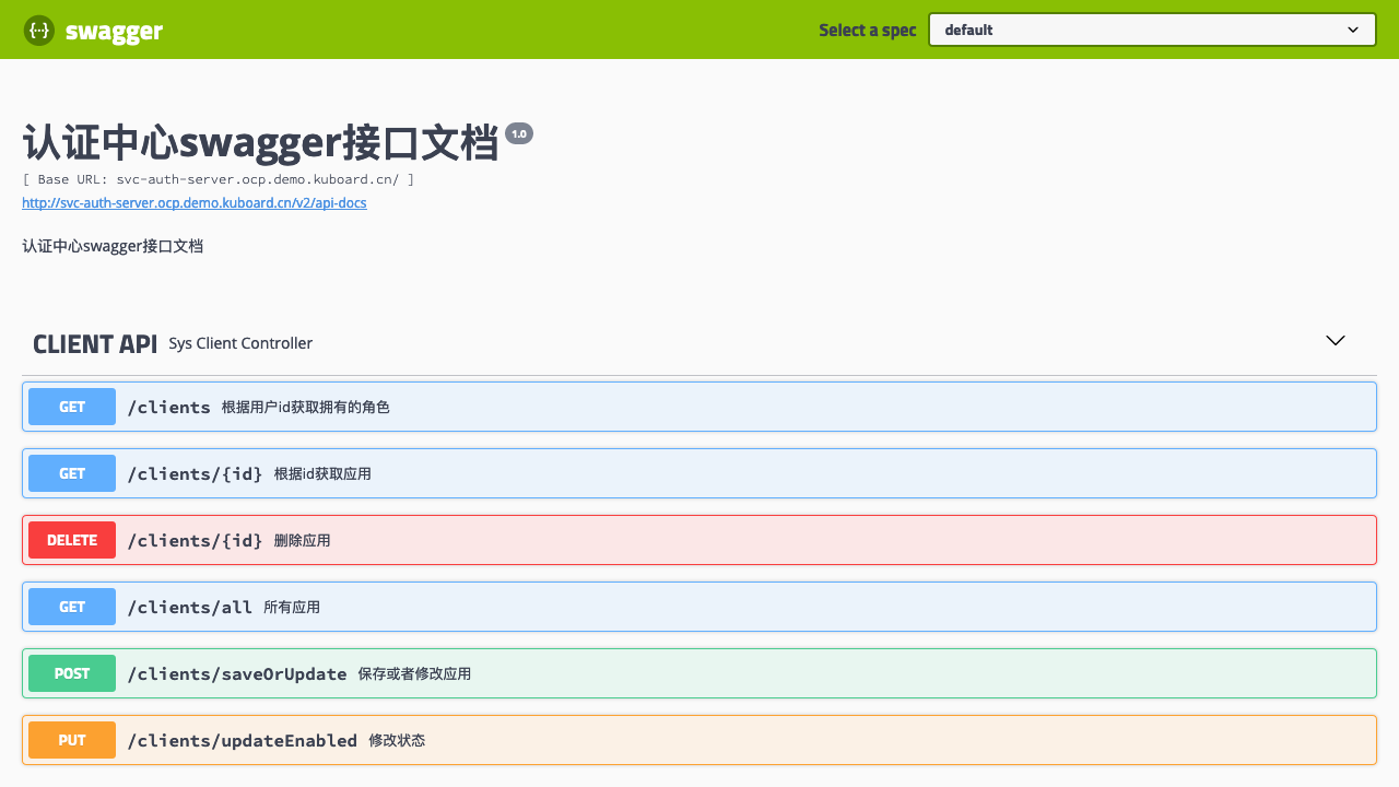 Kubernetes教程_部署SpringCloud微服务_OCP_auth-server_检查部署结果